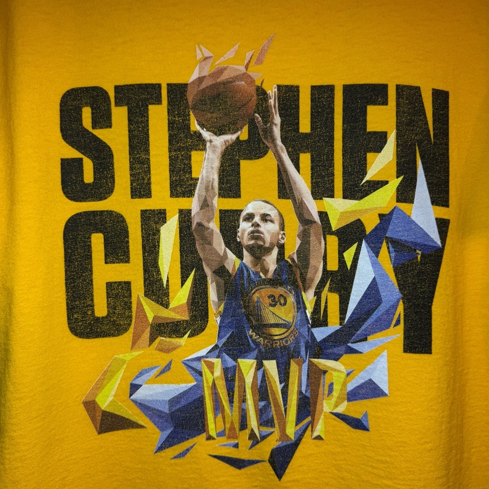 Golden State Warriors Medium NBA Store Curry MVP Shirt